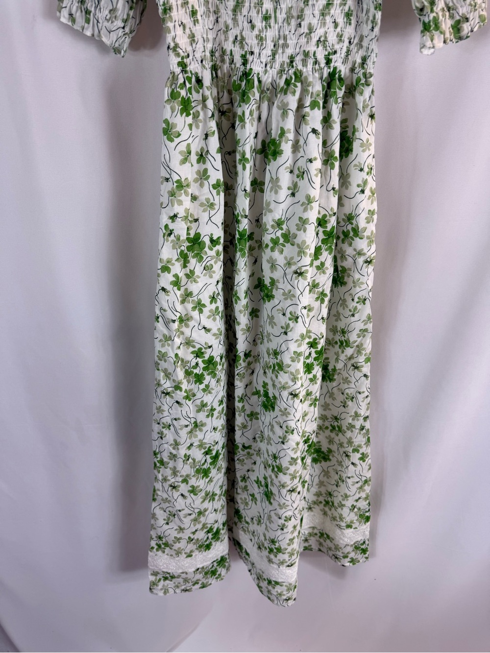 HILL HOUSE Green Sweet Pea Scarlett Nap Dress Size: S - Picture 6 of 17